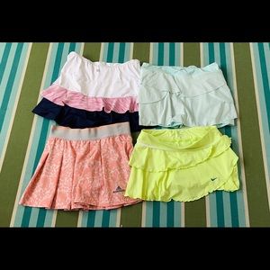4 Tennis skorts set.